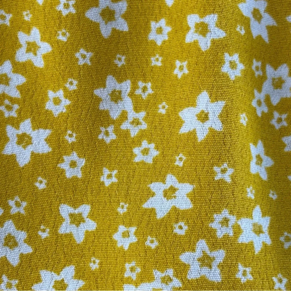 Dress Forum Golden Floral Ruffled Seersucker Zip Mini Sundress Size S - Picture 3 of 12